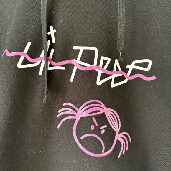 Lil Peep Hoodie Adult Medium Come Over When Youre Sober Streetwear Sweatshirt - Picture 4 of 4